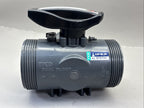 IPEX 50  1" 1/2 TKD 3 WAY TU BALL VALVE PVC AC975706/975693 DUAL BLOCK DN40