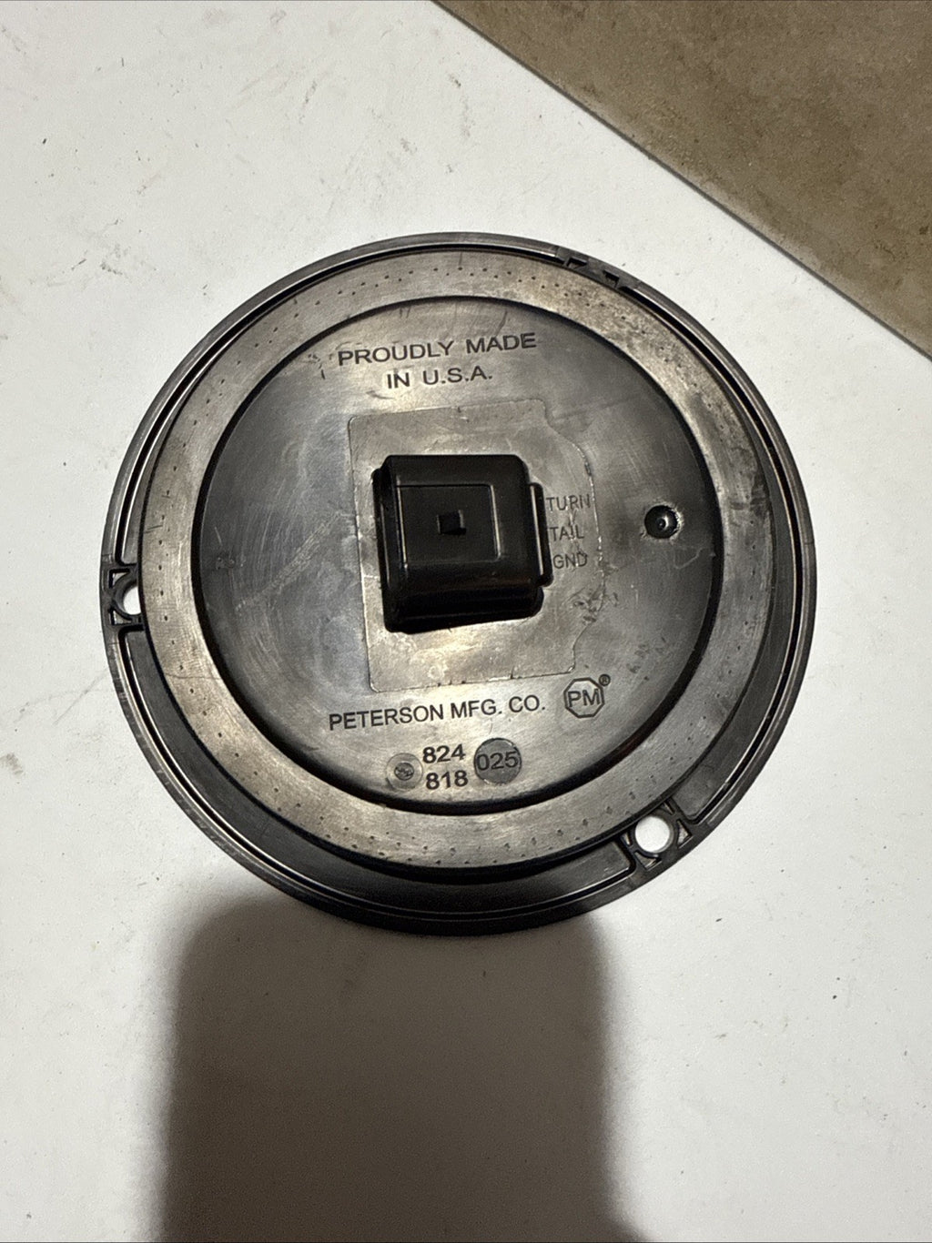 824R-7 4" Red LED Stop/Turn/Tail, Round, Flange-Mount
