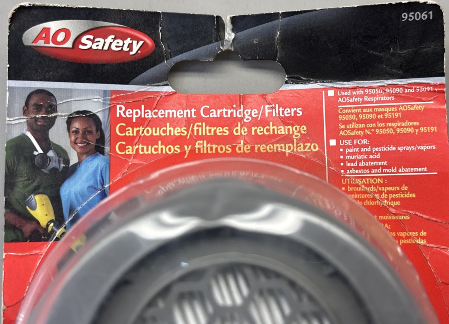New AO SAFETY Replacement MASK RESPIRATOR CARTRIDGE FILTERS 95061 Multi Purpose