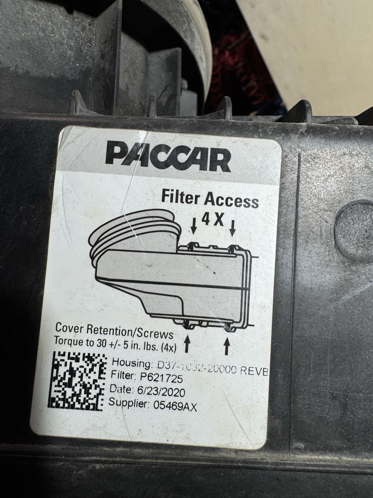 2021 Kenworth T680 Air Cleaner D37103220000 (624-11095)
