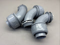 LOT of 3 Liquid Tight Connector Non-metallic PVC 90 Degree Elbow 1”-1/2 NPT