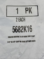 PACK of 2 McMaster-Carr 3-1/4 4-1/8 Worm Drive Clamp 316 Stainless Steel