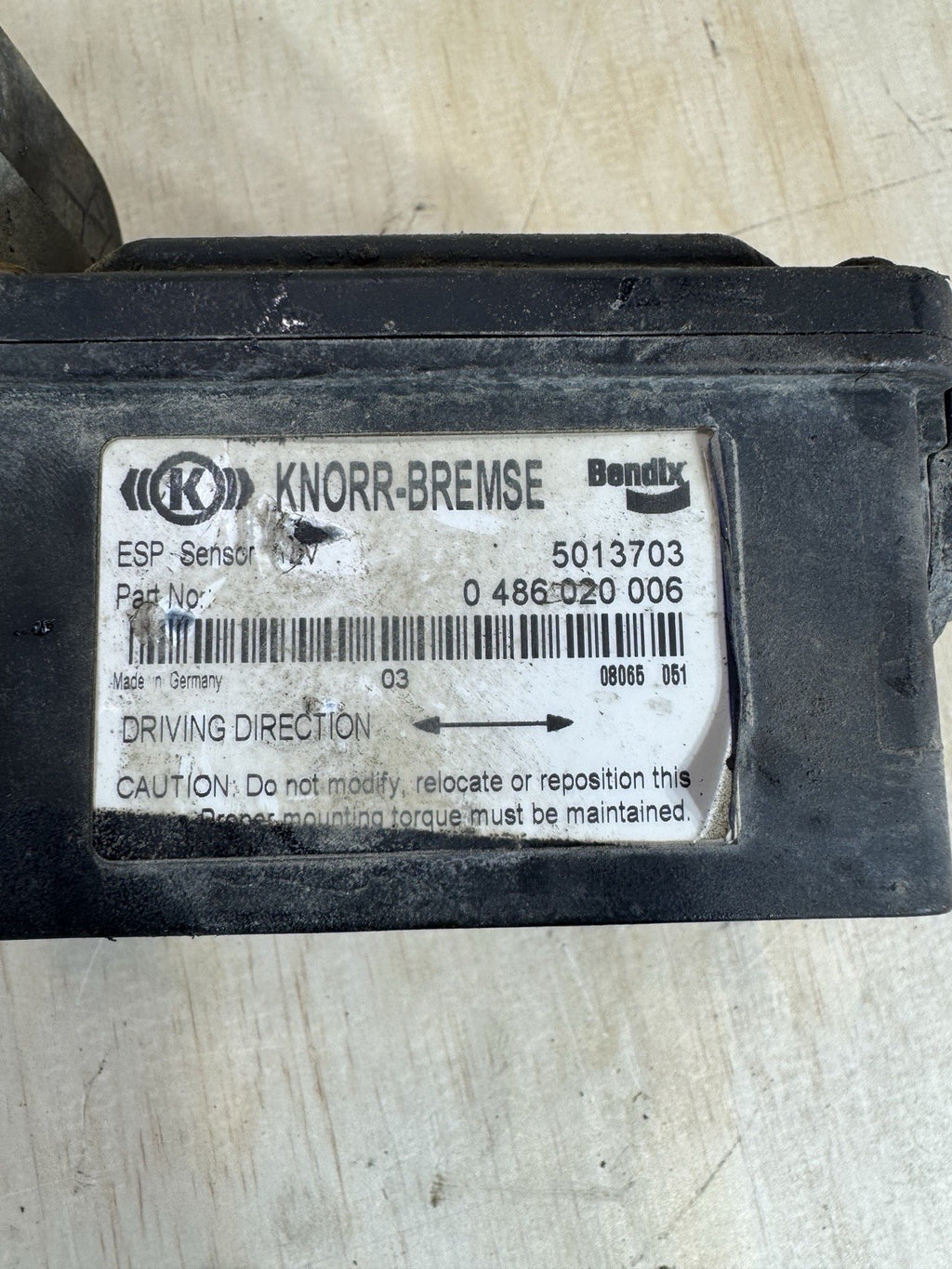 KNORR-BREMSE bendix esp sensor,stablity sensor 0 486 020 006, 5013703