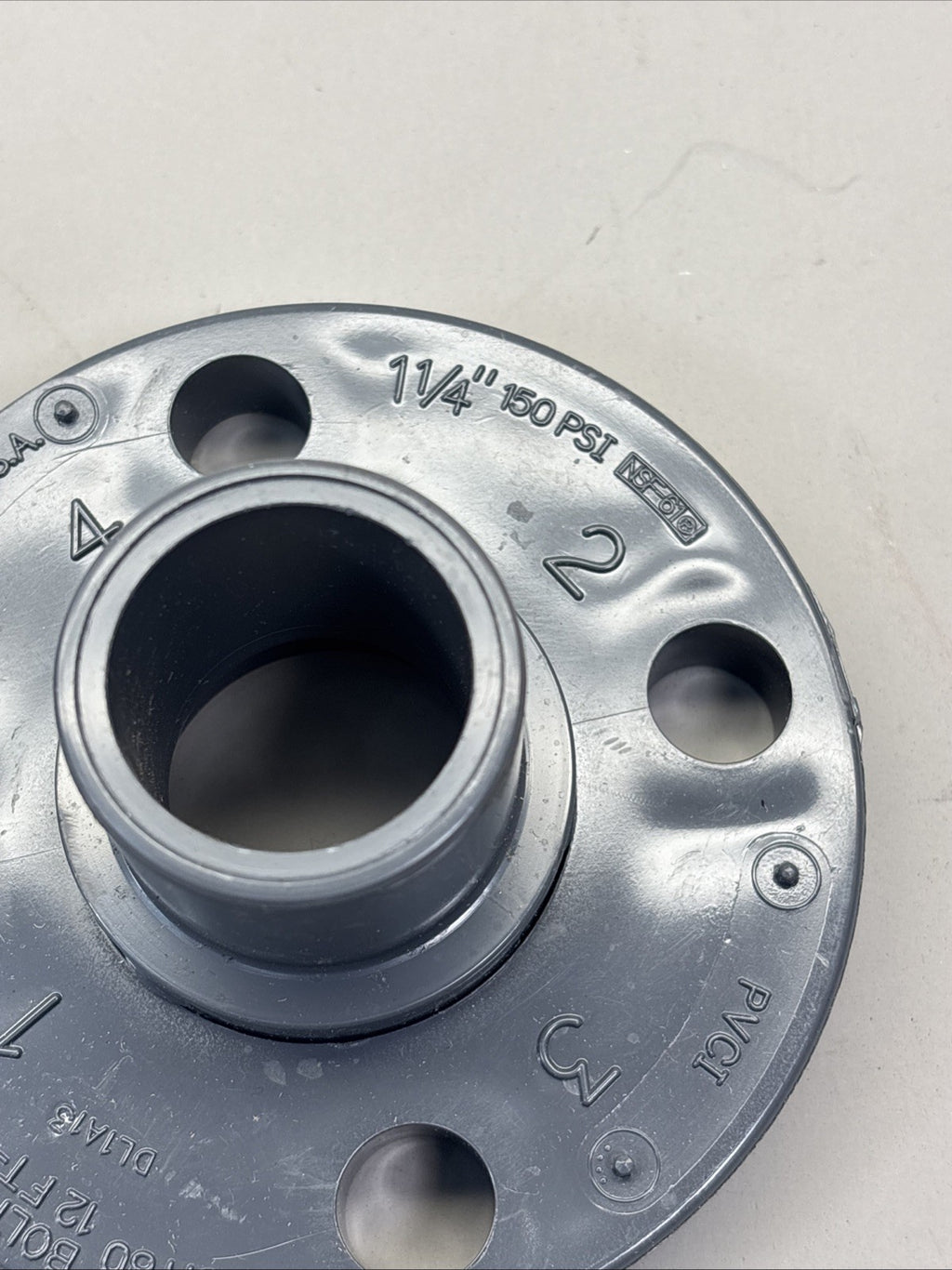 LOT of 3 - SPEARS U.S.A. 1-1/4”Socket FLANGE PVCI 150 PSI SCH 80 NSF-61