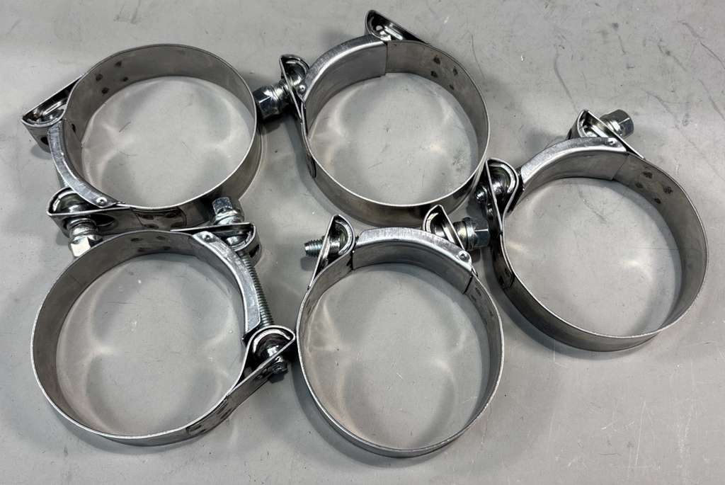 Set of 5 - 73-79 mm Bolt Clamp Mikalor SUPRA Heavy Duty Bolt Clamp W2 73-79/M.8