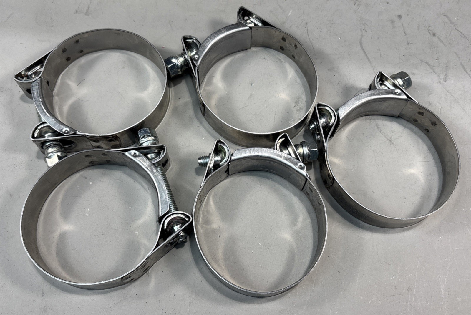 Set of 5 - 73-79 mm Bolt Clamp Mikalor SUPRA Heavy Duty Bolt Clamp W2 73-79/M.8