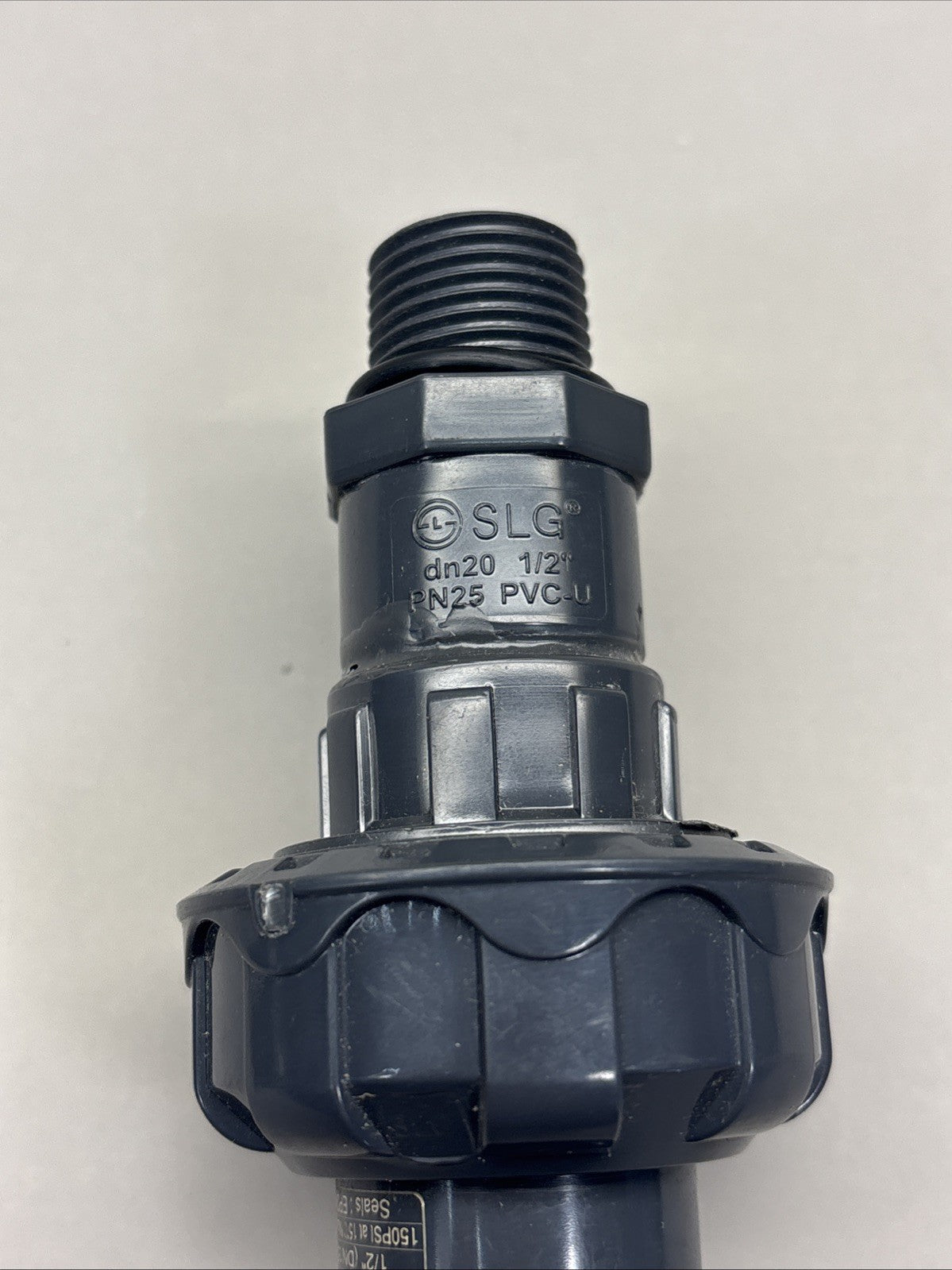 2PACK SLG UPVC Valve Pipe Fittings 1/2" DN15 150 PSI 20 mm Male adapter PN25