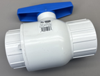 Spears 2621-025 2-1/2 IPS PVC Utility Ball Valve THD EPDM White 150 PSI 73F