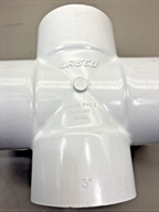 Lasco 3” Sch 40 D2466 PVC I, 4-Way  All Sides Slip Fitting