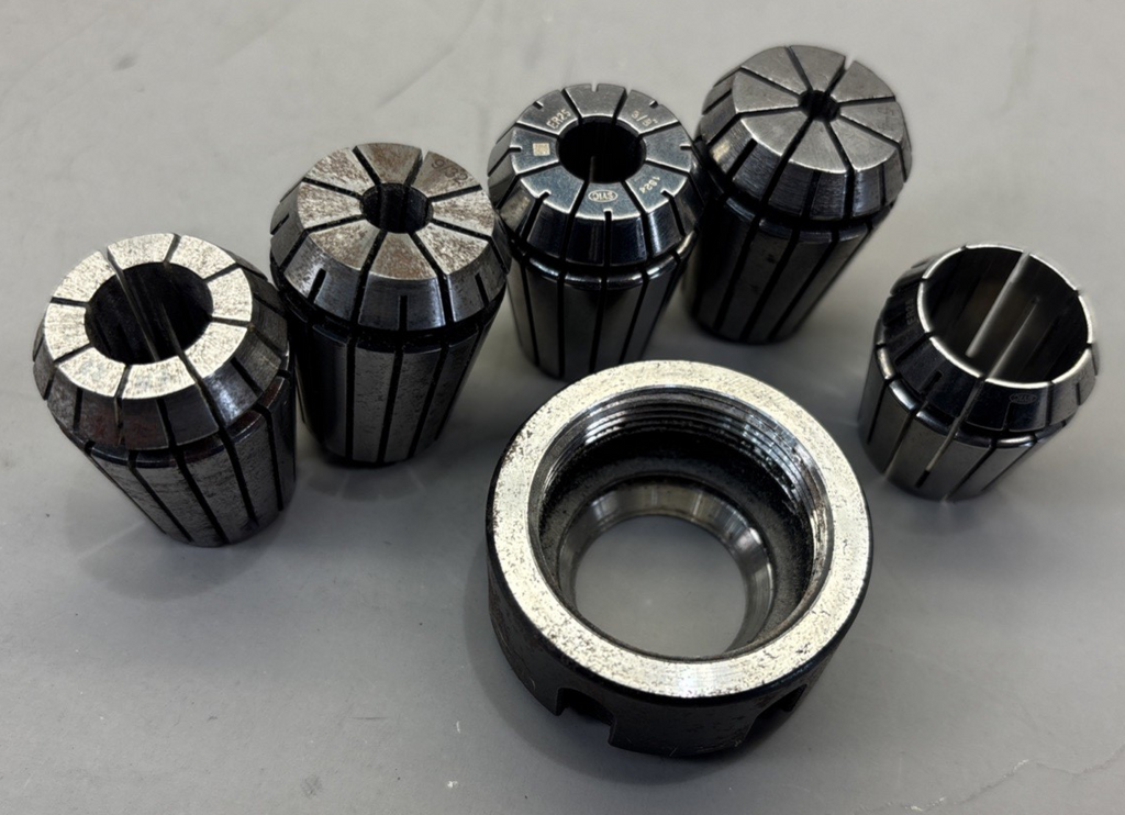 6 PCS - ER-25 1/2", 9/32 ,5-4 ,3/8, 3/4 Spring Collet Different sizes