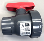 New Spears 2422-015G Single Entry Ball Valve, 1-1/2", Socket End Style, PVC
