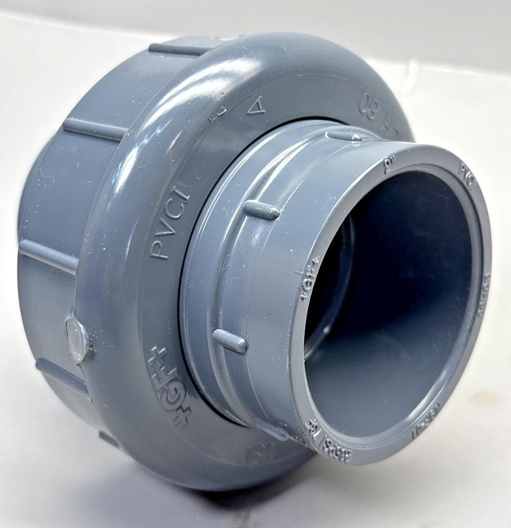 (2) +GF+ GEORG FISCHER 897-375-020 2" SCH 80 UNION TYPE 375 EPDM PVC SOCKET