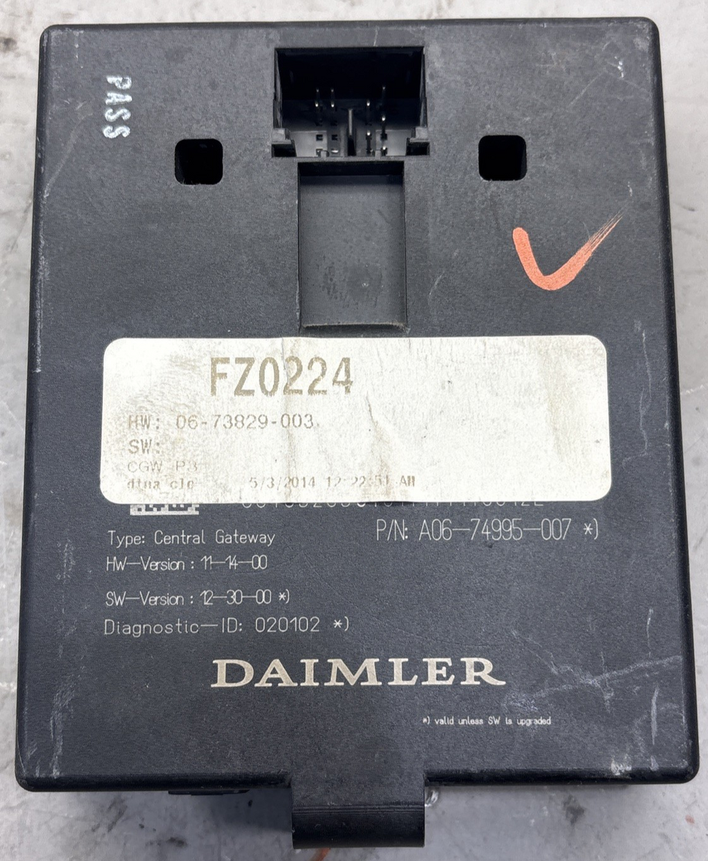 FREIGHTLINER Chassis Electronic Control Module A06-74995-007
