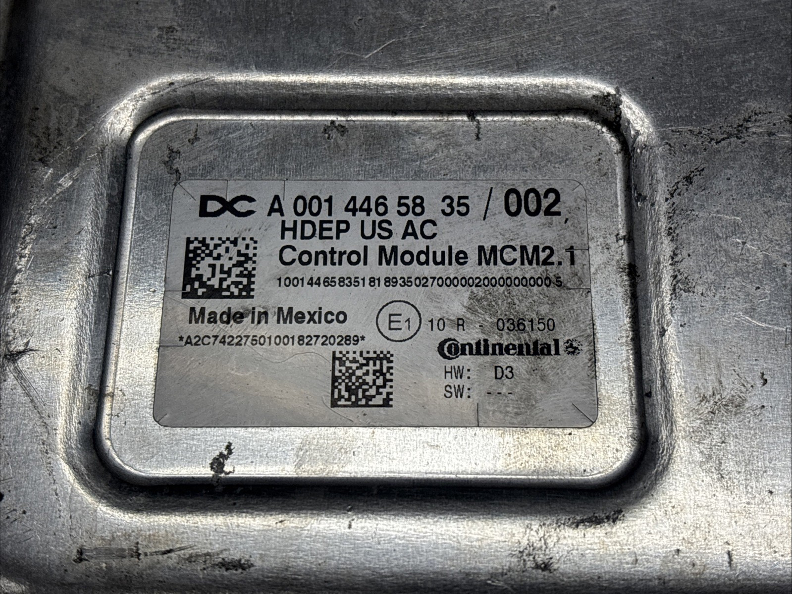 A 001 446 58 35 002 Detroit Diesel DD15 Engine ECM Computer A0014465835002