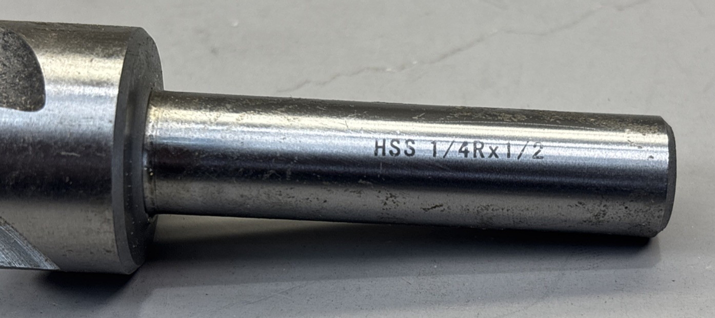 1/4 X 1/2" HSS CORNER ROUNDING END MILL (5800-4080)