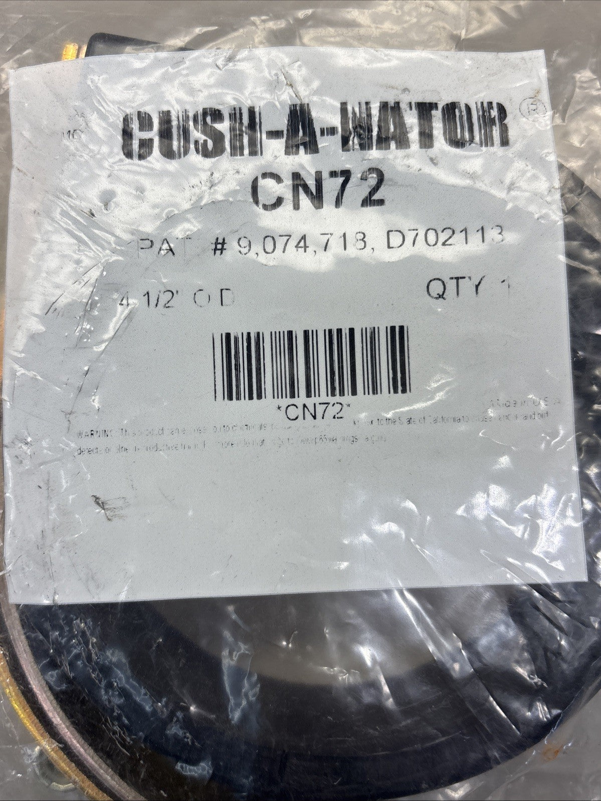 Cush-A-Nator Cn72 Vibration-Dampening Strut Clamp Standard, 4-1/2 In Tube,