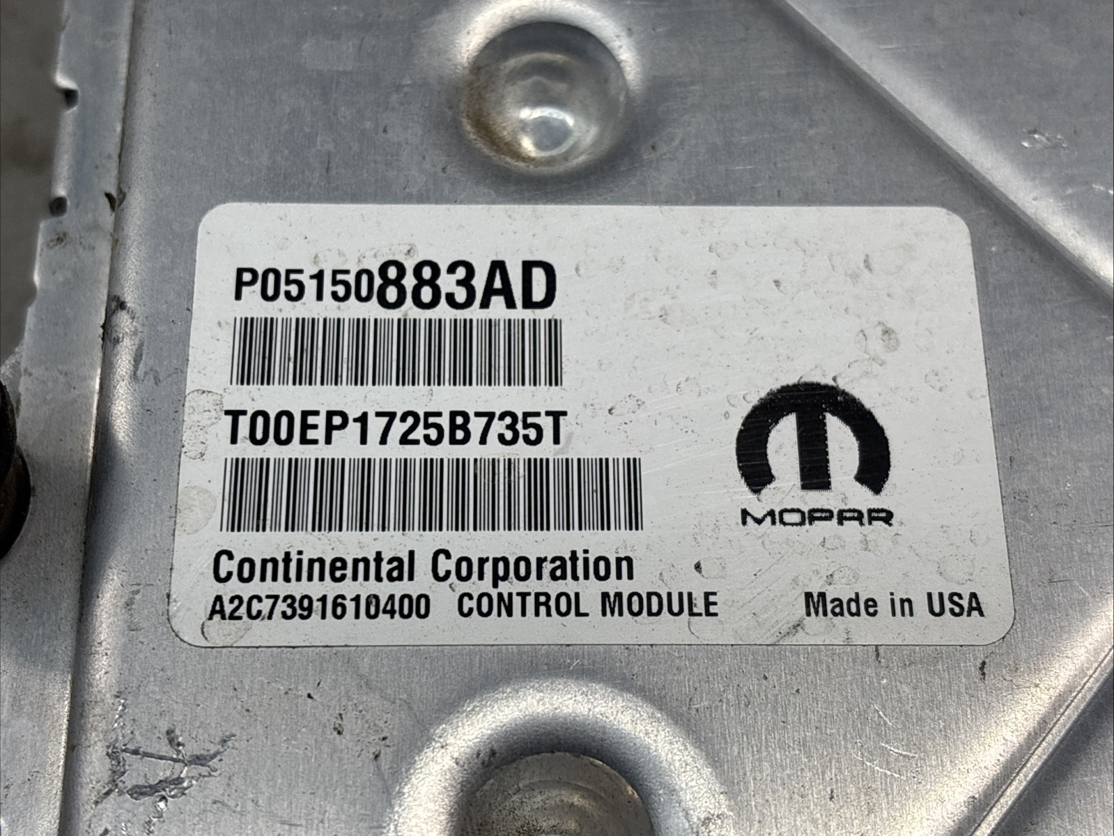 Engine ECM Control Module 3.6L Fits 15 DODGE CHARGER 300 P68230307AE 68230307AE