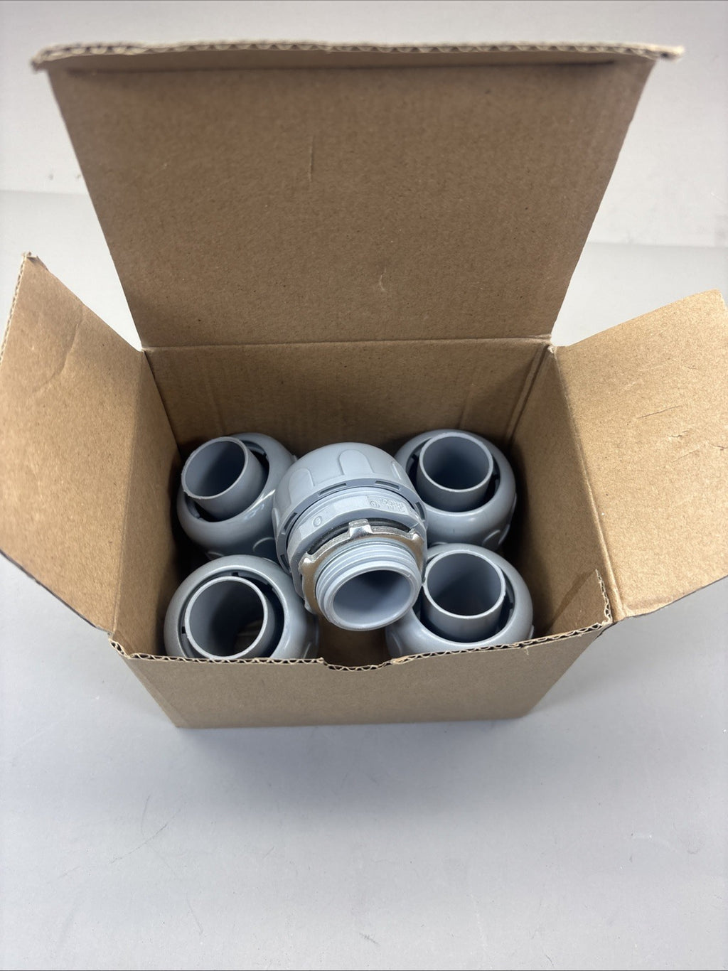 QTY of 5- 1" SUPERFLEX THE SEALPROOF SYSTEM NON-METALLIC STRAIGHT CONNECTOR 8407