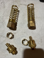 Brass DOT Air Brake Hose End Connector 3/8" x 3/8" Male NPT  2 PECK