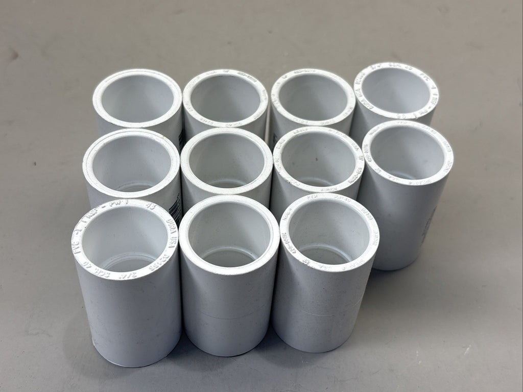 (11 Pack) Spears 429-007 3/4" Socket End Schedule 40 PVC Couplings Brand New