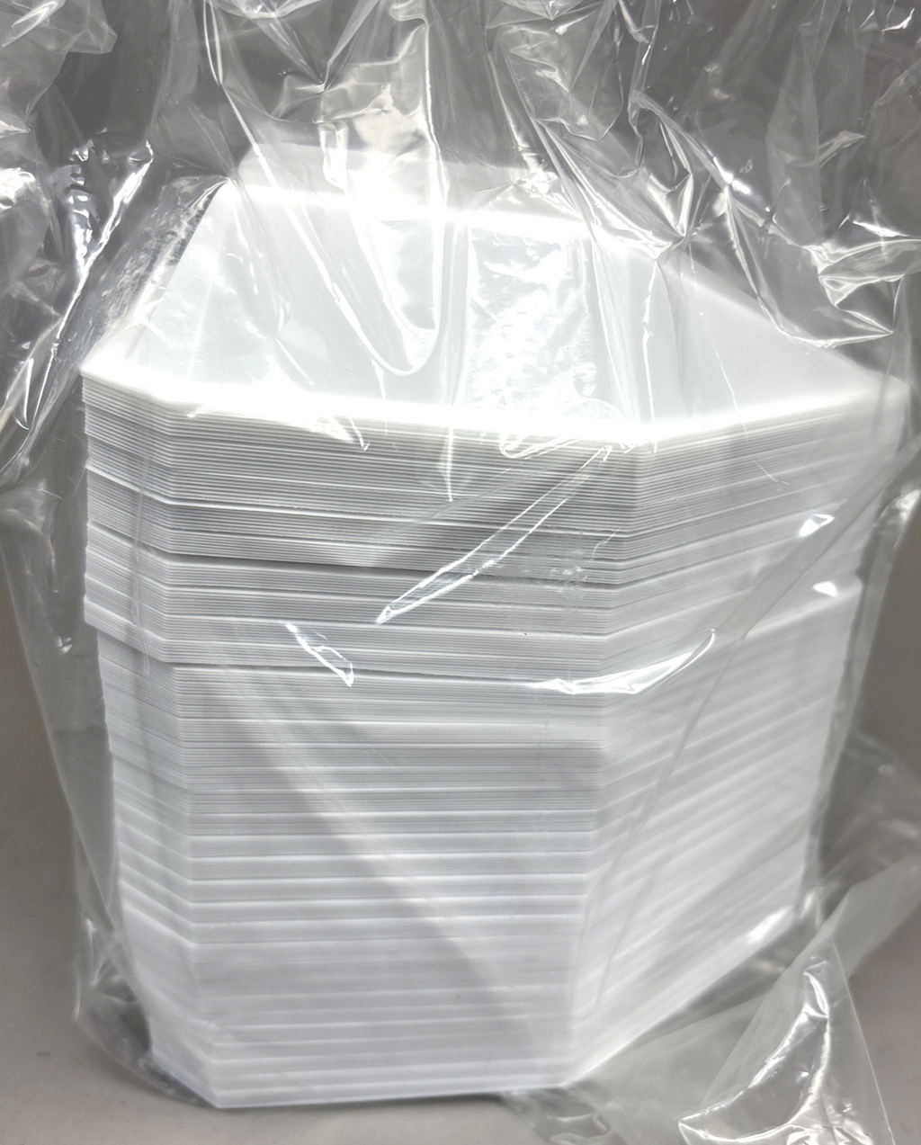 Pour Boat Weigh Dishes, medium, 3.3" (83mm) x 5.2" x 1" white, qty=500