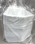 Pour Boat Weigh Dishes, medium, 3.3" (83mm) x 5.2" x 1" white, qty=500