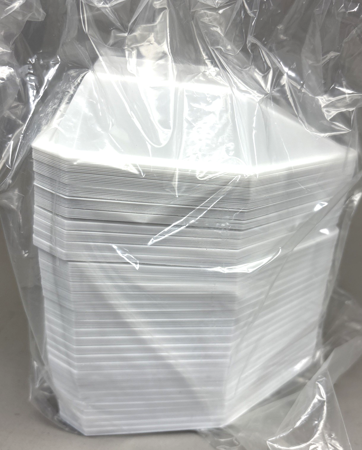 Pour Boat Weigh Dishes, medium, 3.3" (83mm) x 5.2" x 1" white, qty=500