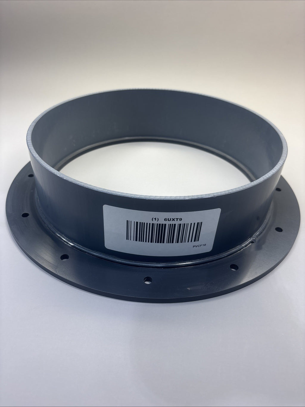 PLASTIC SUPPLY PVCF10 Flange,10" Duct Size 6UXT9