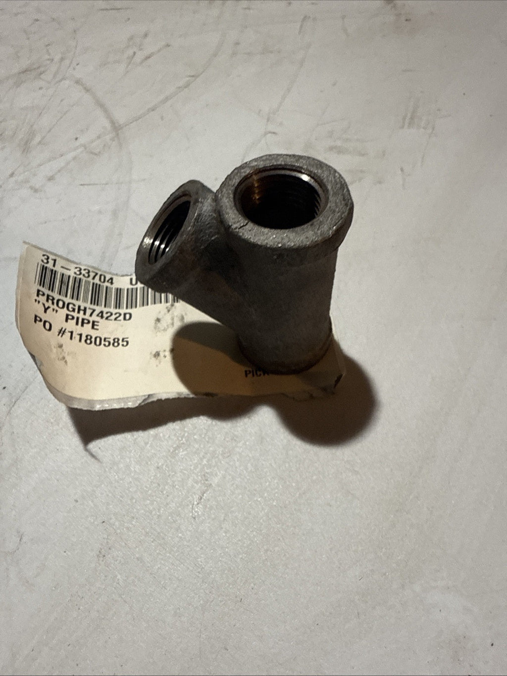 "Y" PIPE 1/2" NPT, FEMALE, GALV PRO-PAR Part #PROGH7422D Interchange Part #GH742