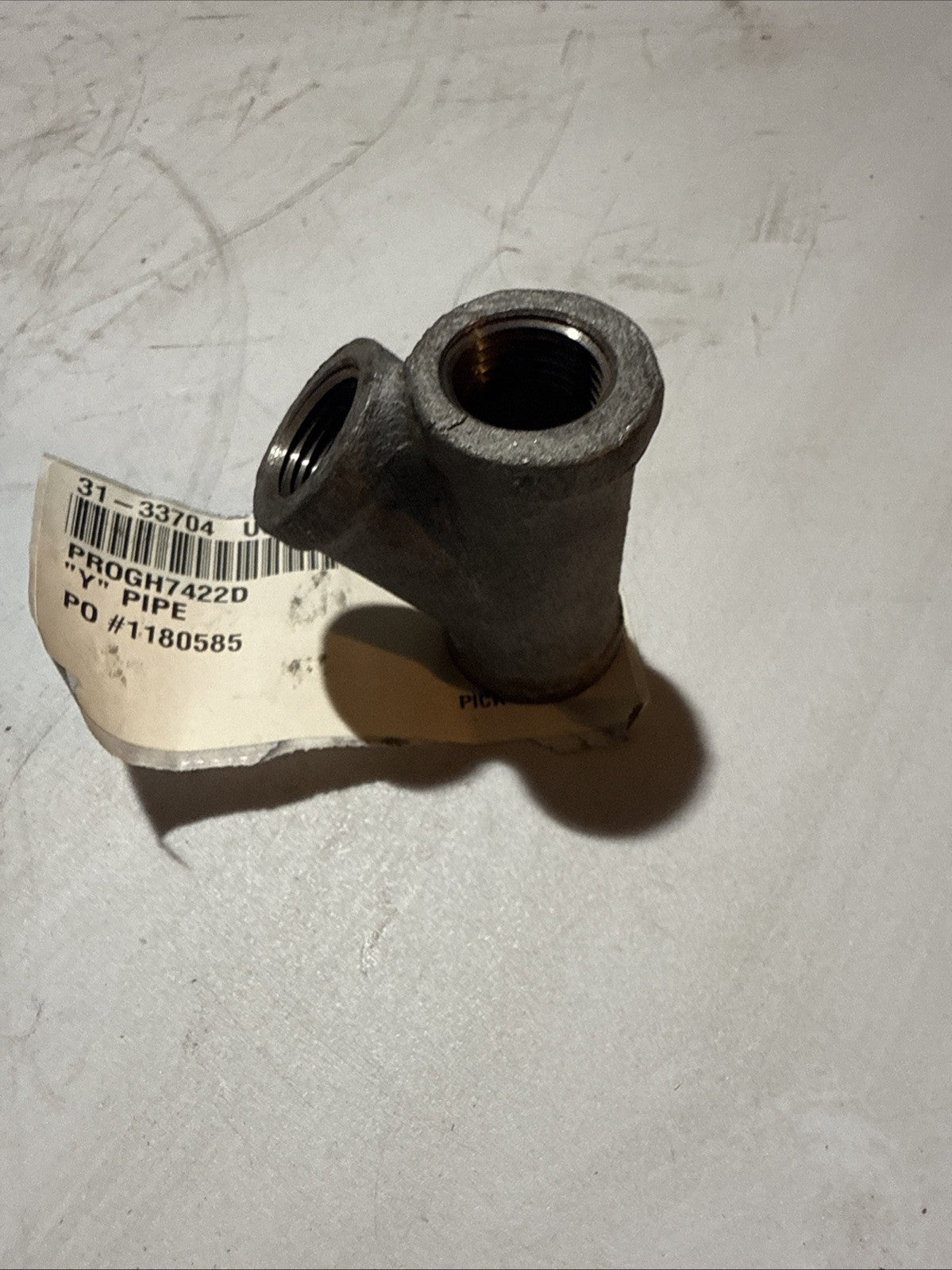 "Y" PIPE 1/2" NPT, FEMALE, GALV PRO-PAR Part #PROGH7422D Interchange Part #GH742