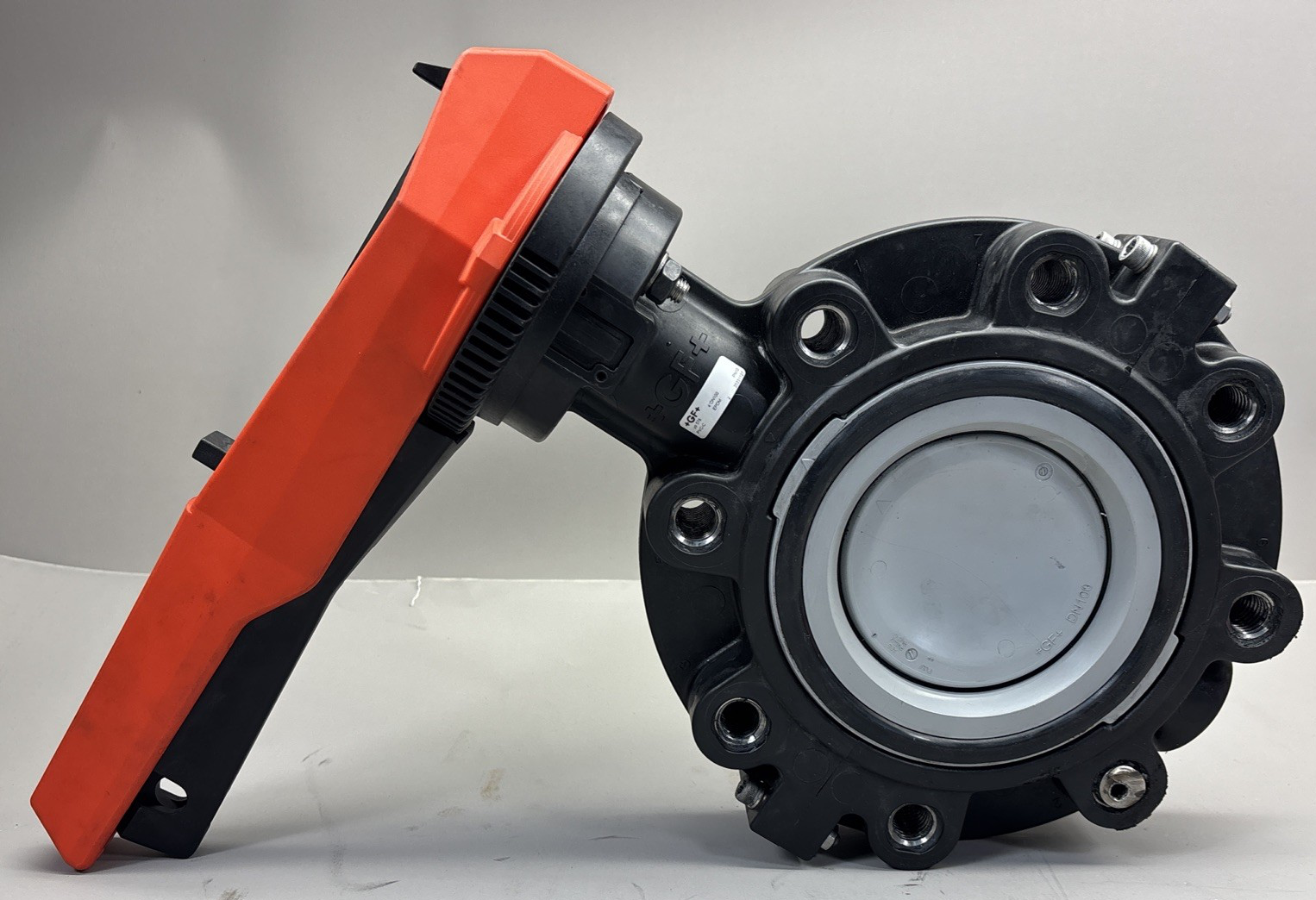 +GF+ GEORG FISCHER 4" DN100 Butterfly Valve, Lever Handle EPDM PVC-C/INOX