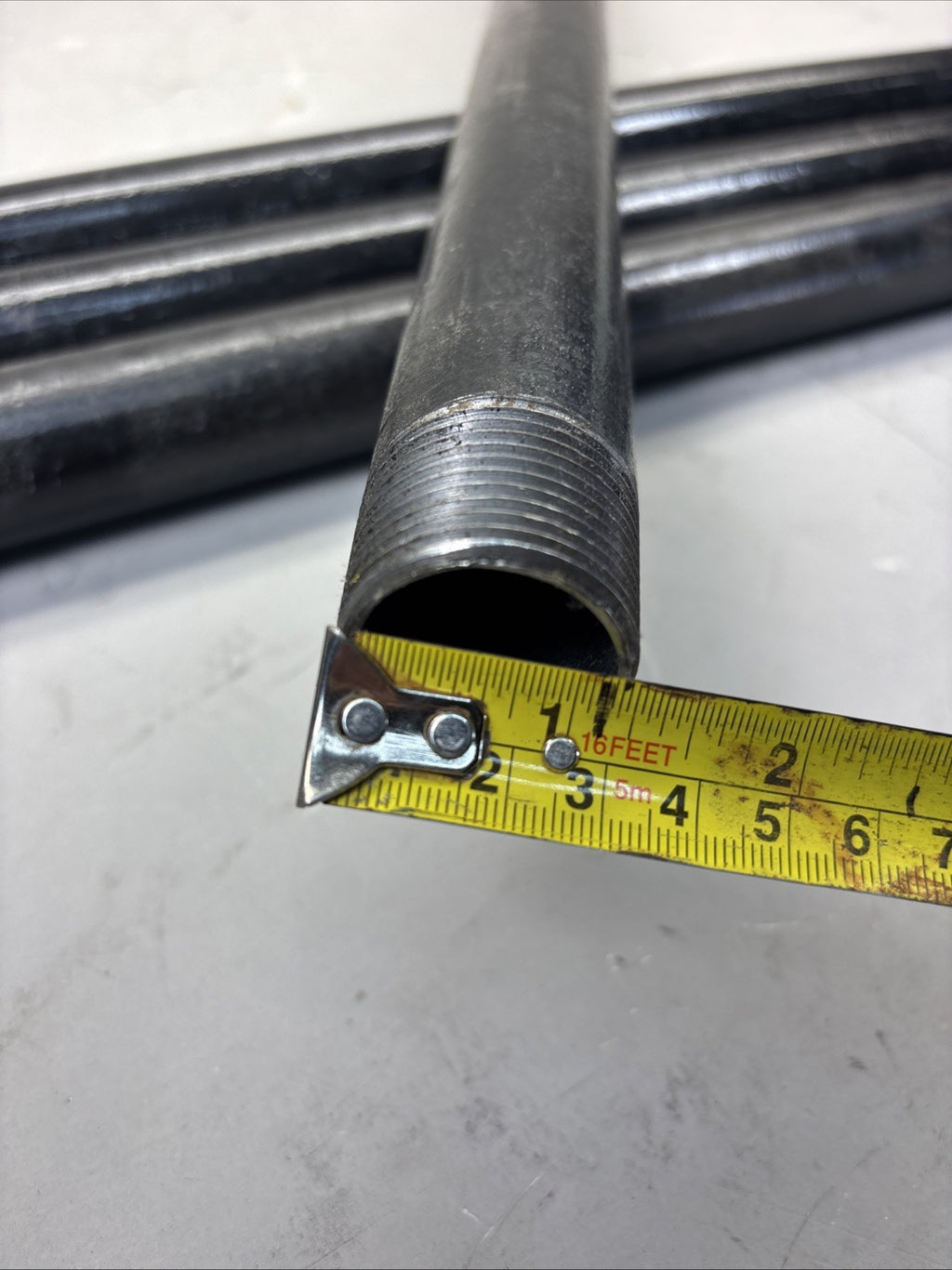 2ft SCH 40 Steel Seamless Pipe Nipple Threaded Black  ASTM A53
