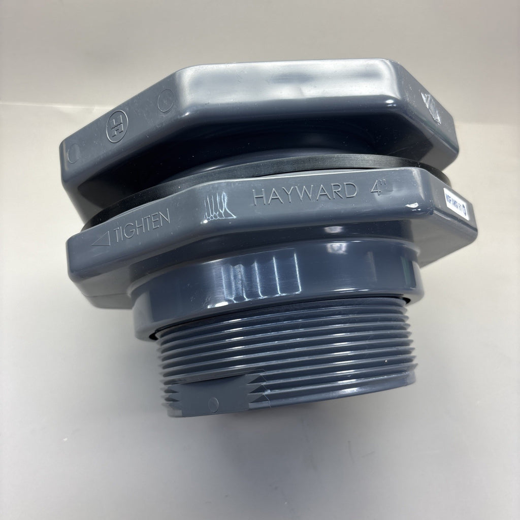 4" Hayward Products PVC Bulkhead Fitting BFA1040SES  Socket FKM Gasket USA