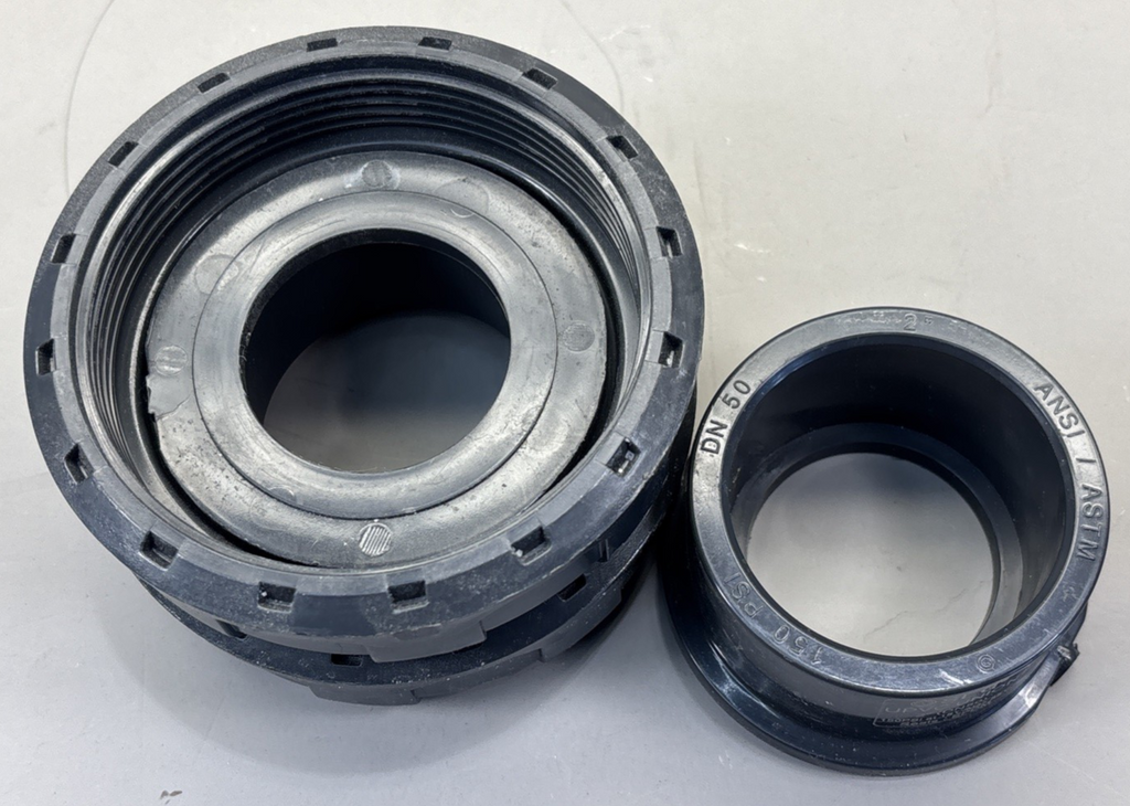 SLG - 2" DN50 UPVC Union Nuts 150PSI EPDM - Pair