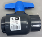 DRAINAGE SOLUTIONS Utility Socket Ball Valve 1-1/2" Grey/Blue 2622-015G