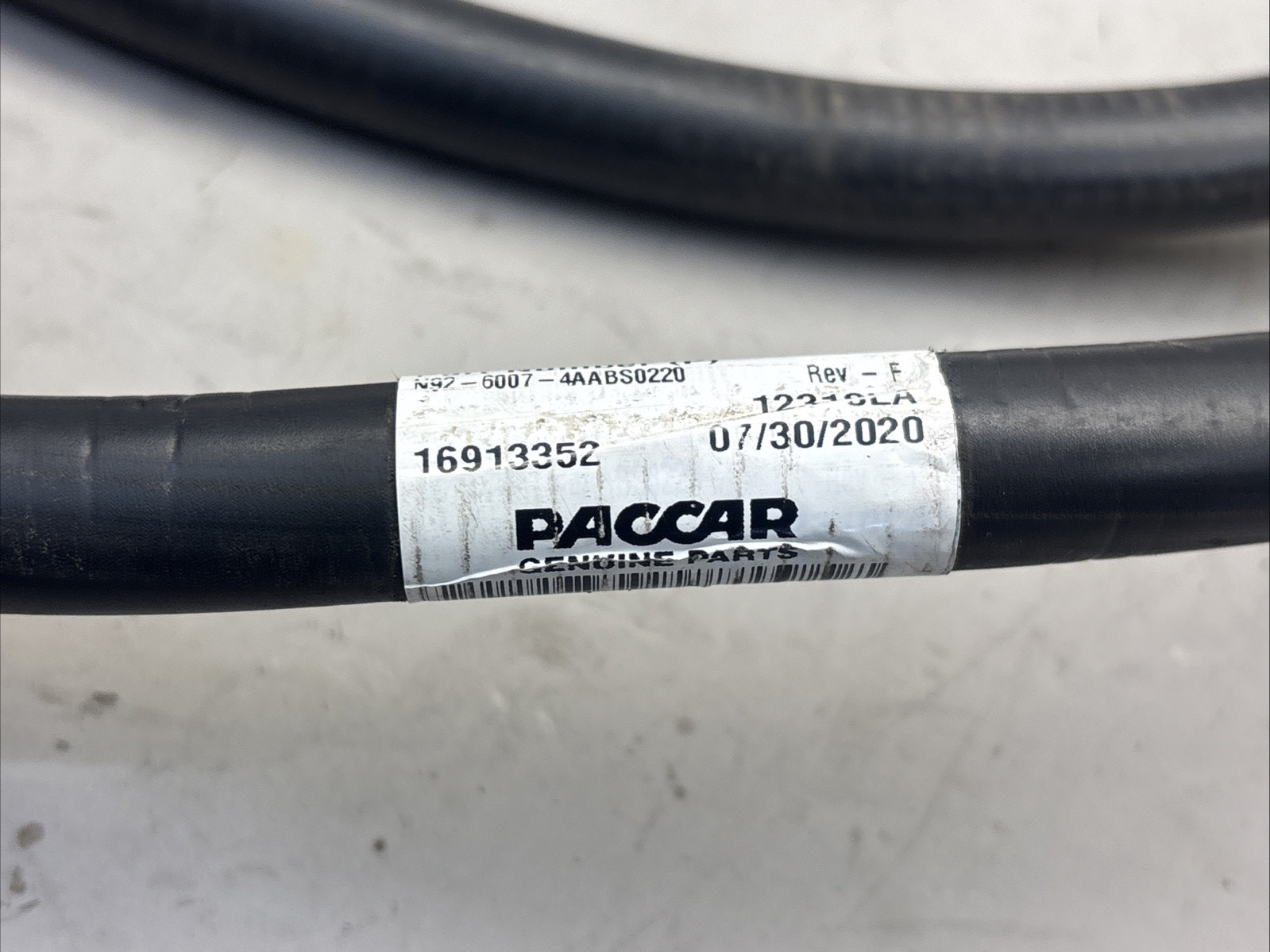 PACCAR DYNACRAFT ASSY N92-6007-4AABS0220  Battery Cable Neg