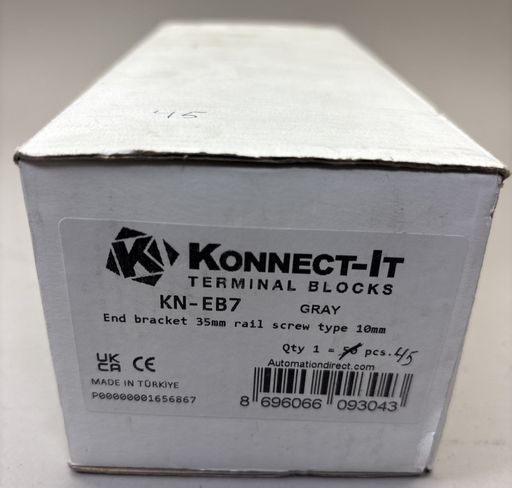 NEW IN BOX LOT OF 45 KONNECT-IT END BRACKET KN-EB7