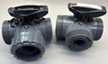 IPEX 50  1" 1/2 TKD 3 WAY TU BALL VALVE PVC AC975706/975693 DUAL BLOCK DN40