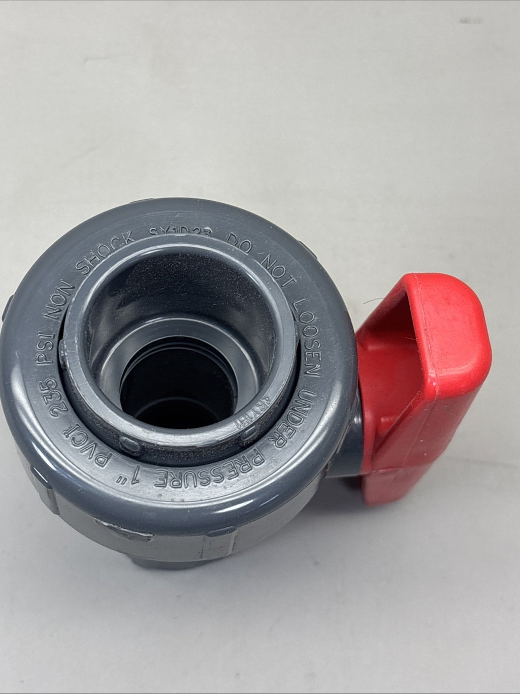 New Spears 2422-010G Single Entry Ball Valve, 1" Socket End Style, PVC