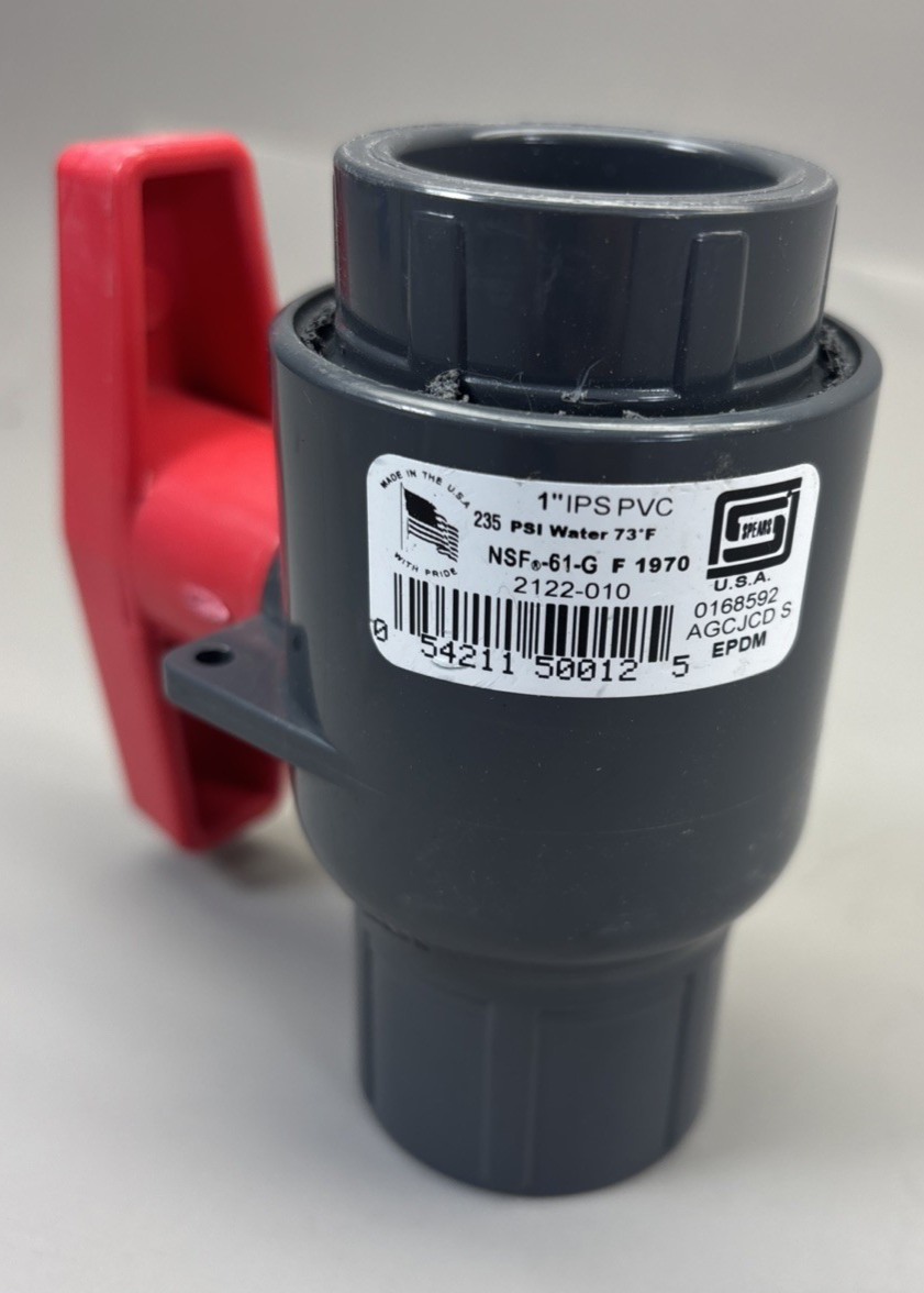 Spears 1" IPS PVC 235 PSI Water 73F EPDM 2122-010