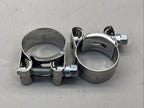 2 x Mikalor W2 Supra Stainless Steel Heavy Duty Clamp - (25mm-27mm)