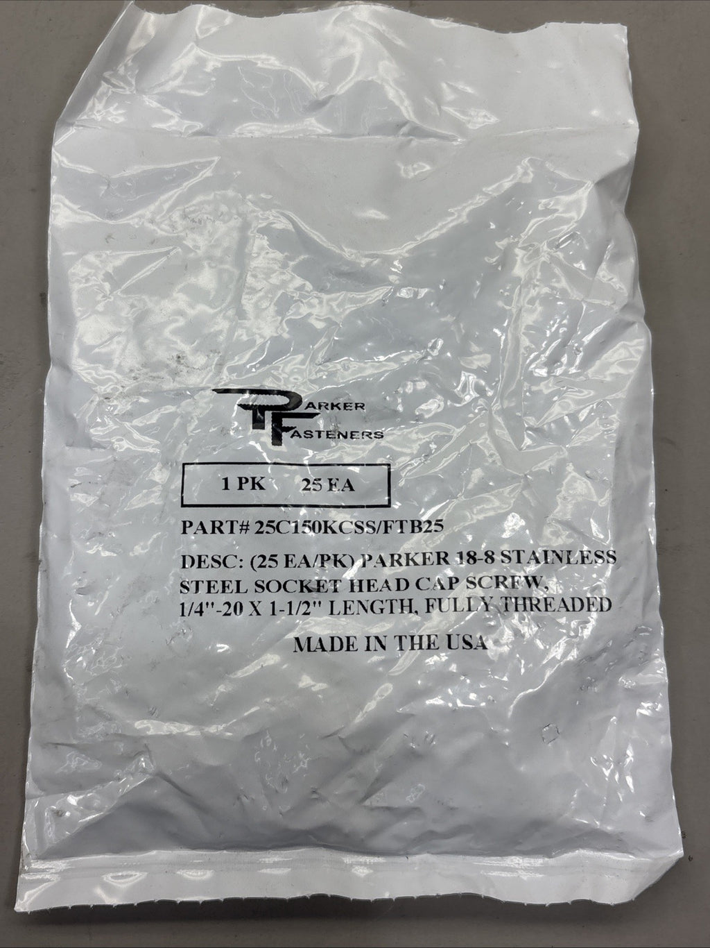 (25) 1/4-20 x 1-1/2 Stainless Steel Socket Head Cap Screw Allen Drive 18-8