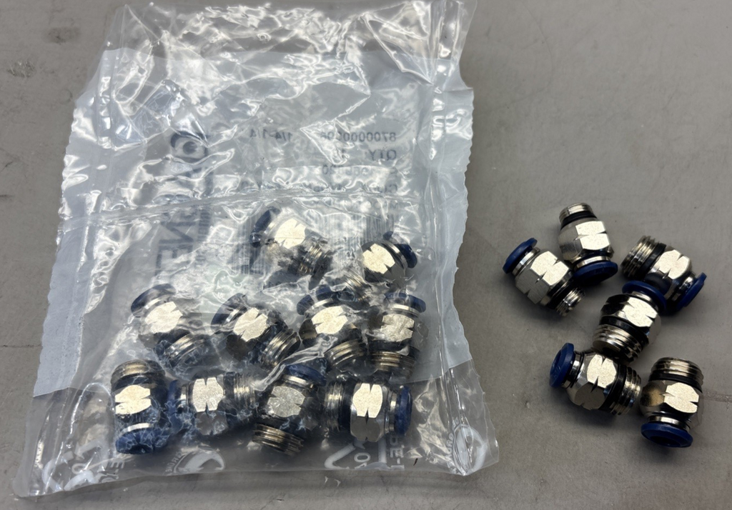 BAG OF 15 AIGNEP 8700000006 - 1/4 X 1/4" STR MALE