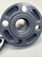 LOT of 3 - SPEARS U.S.A. 1-1/4”Socket FLANGE PVCI 150 PSI SCH 80 NSF-61