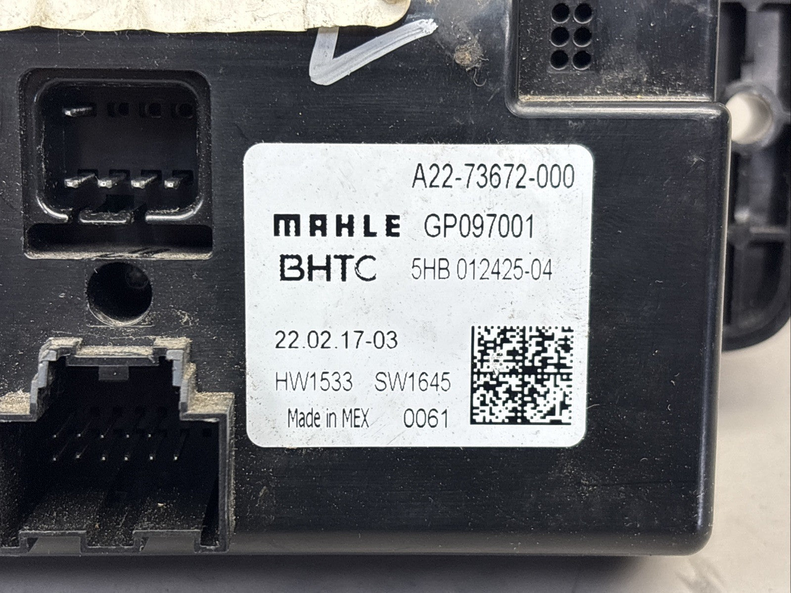 Replaces A22-73672-000 2019 FREIGHTLINER CASCADIA 126 TEMPERATURE CONTROL