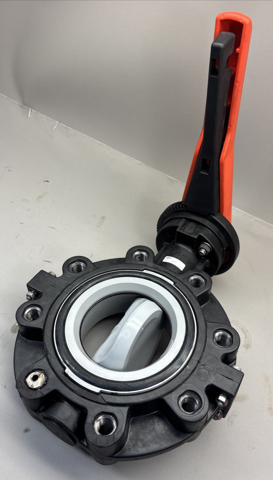 +GF+ GEORG FISCHER 4" DN100 Butterfly Valve, Lever Handle EPDM PVC-C/INOX