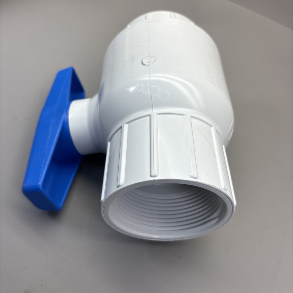 Spears 2621-025 2-1/2 IPS PVC Utility Ball Valve THD EPDM White 150 PSI 73F