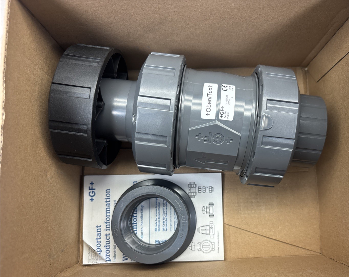 Georg Fischer 161591106 Venting And Bleed Valve, 1 1/2 In DN40