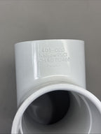 SPEARS 6 pc Box of 401-020 PVC Pipe Fitting, Tee Socket Schedule 40, White, 2"