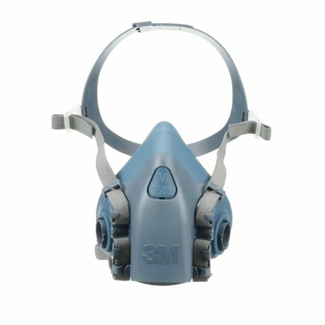 3M 7502 37082 Cool Flow Reusable Half FACE MASK Respirator Facepiece MEDIUM